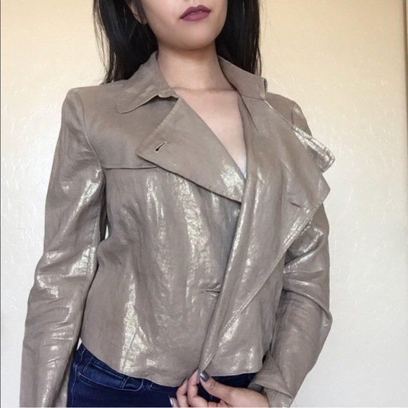 Alfani Jackets & Blazers - Alfani gold metallic blazer